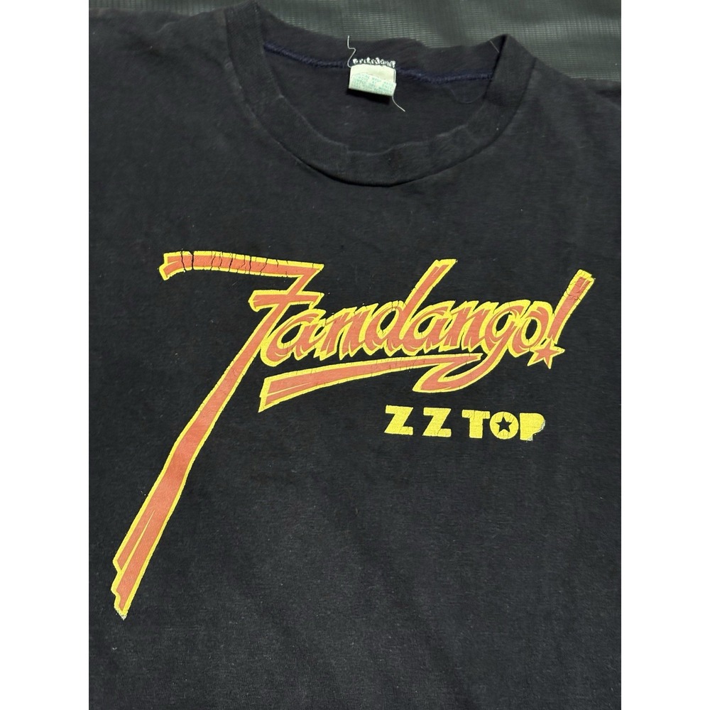 Original Vintage 70s ZZ Top Fandango T-Shirt Tour Rock Band Graphic Tee S/M - Picture 7 of 7